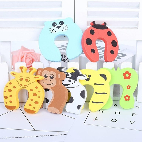 5 PCS Baby Proofing Door Stoppers Finger Safety Guard Holder Lock Safety Guard Finger Protect Toy - Baby Random Color Delivery