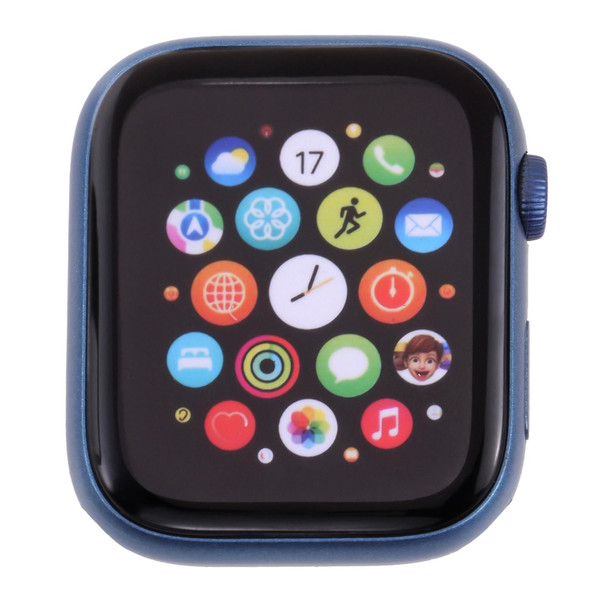 Color Screen Non-Working Fake Dummy Display Model - Apple Watch Series 7 45mm, - Photographing Watch-strap, No Watchband (Blue)