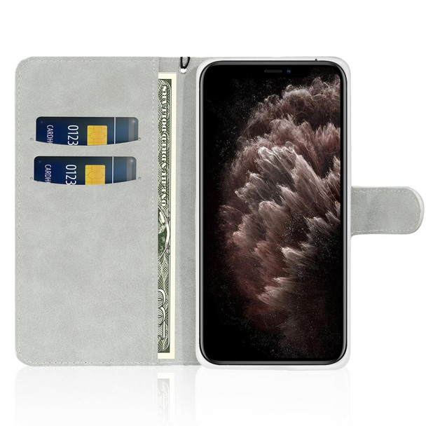 iPhone 11 Pro Max Glitter Powder Horizontal Flip Leather Case with Card Slots & Holder & Lanyard(Blue)
