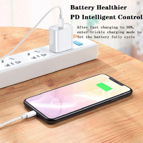 20W PD 3.0 Travel Fast Charger Power Adapter with USB-C / Type-C to 8 Pin Fast Charge Data Cable, AU Plug(2m)