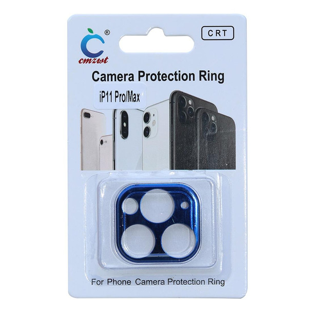 Aluminum Alloy Camera Lens Protector for iPhone 11 Pro / 11 Pro Max(Blue)