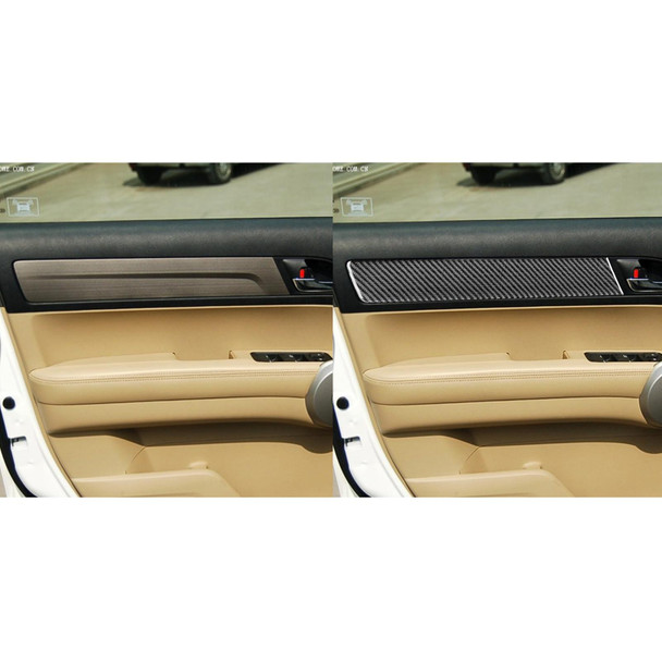 4 PCS / Set Carbon Fiber Car Interior Door Panel Trim Decorative Sticker for Honda CRV 2007-2011,Left and Right Drive Universal