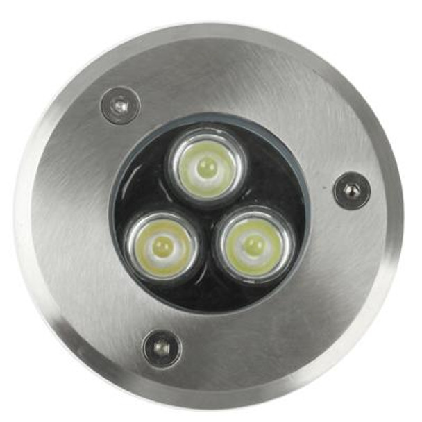 3W Buried Light, Waterproof 3 LED Light, AC 85-220V(Red Light)