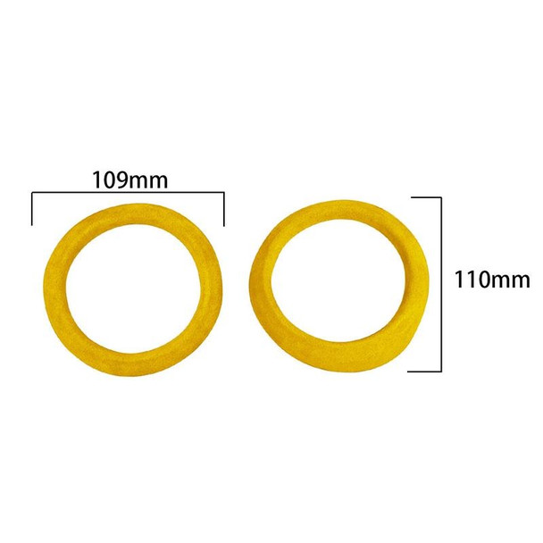 Car Suede Wrap Central Control Air Outlet Decorative Sticker for Subaru BRZ / Toyota 86 2013-2020, Left and Right Drive Universal(Yellow)