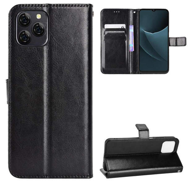 Blackview A95 Retro Crazy Horse Texture Leatherette Phone Case(Black)