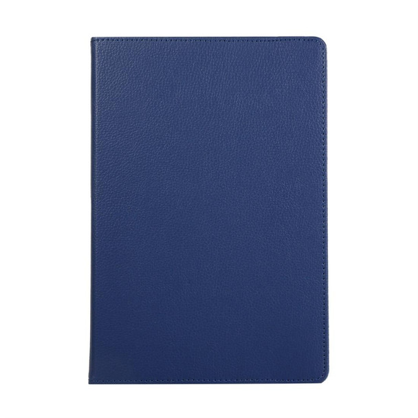 Samsung Galaxy Tab S8+ / Tab S8 Plus / Tab S7 FE / Tab S7+ / T970 360 Degree Rotation Litchi Texture Flip Leather Case with Holder(Blue)