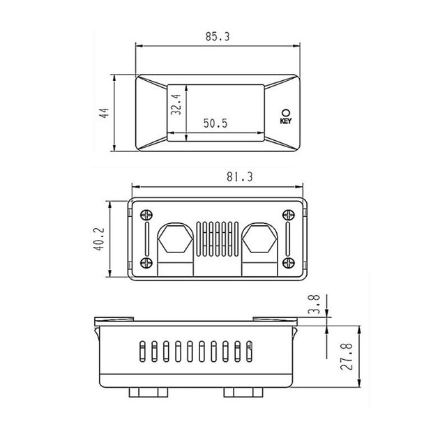 Peacefair PZEM-025 DC Multifunctional DC Digital Display Tester, Specification: 100A