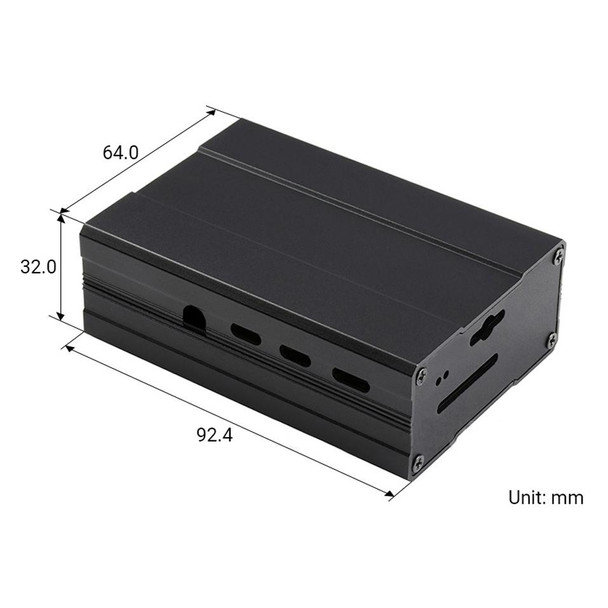 Waveshare Aluminum Chamfered Design Case for Raspberry Pi 4B