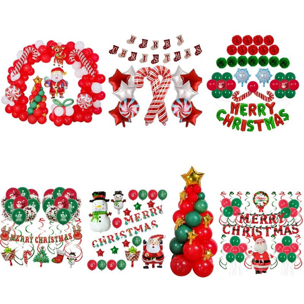 SD20205 Christmas Party Decoration Balloon Set, Style: Red 1