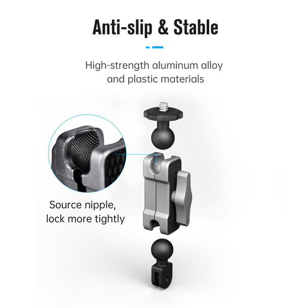 STARTRC  Aluminium Alloy Mount Adapter Adjustable Arm(Black Silver)