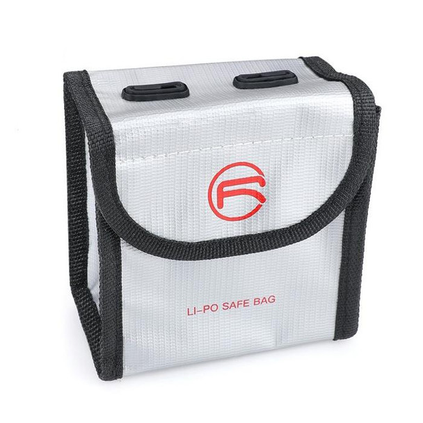 RCSTQ for DJI FPV Combo 2 x Batteries Li-Po Safe Explosion-proof Storage Bag(Silver)