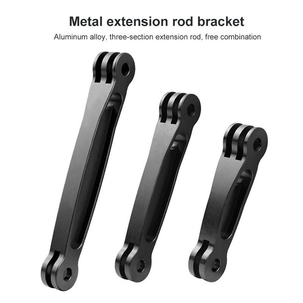 3 in 1 Joint Aluminum Extension Arm Grip Extenter for GoPro HERO9 Black / HERO8 Black /7 /6 /5, Insta360 One R, DJI Osmo Action, Xiaoyi Sport Cameras