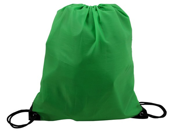 210D Poly String Bag - Green