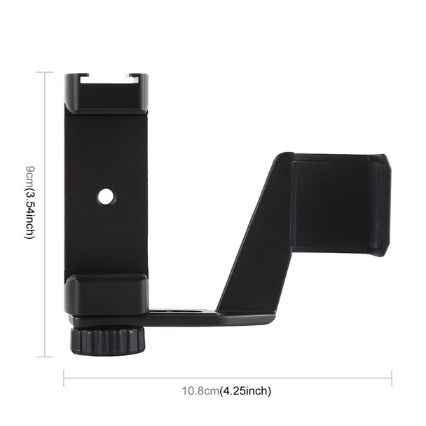 PULUZ Metal Phone Clamp Mount + Expansion Fixed Stand Bracket for DJI OSMO Pocket