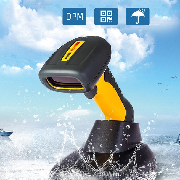 NETUM DPM Waterproof Industrial Barcode Scanner With Storage Barcode QR Code Scanner, Specification : Wireless