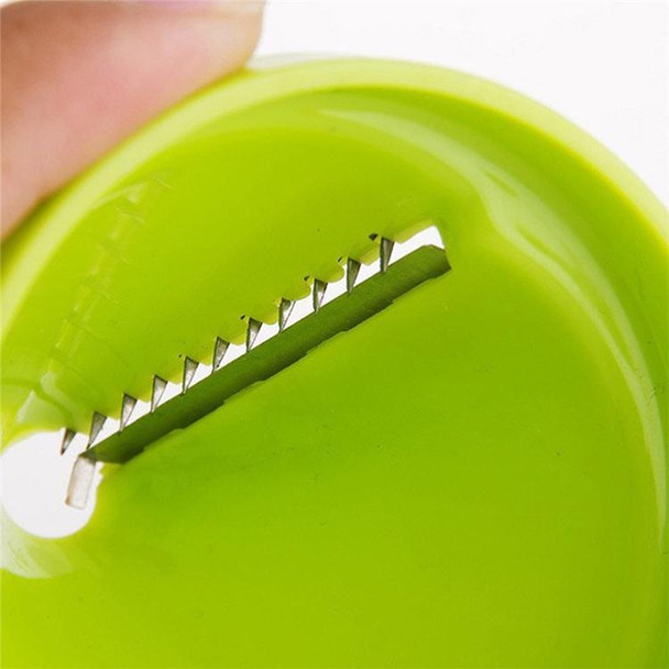 Kitchen Funnel Model Spiral Slicer Vegetable Shred Carrot Cutter(Green)