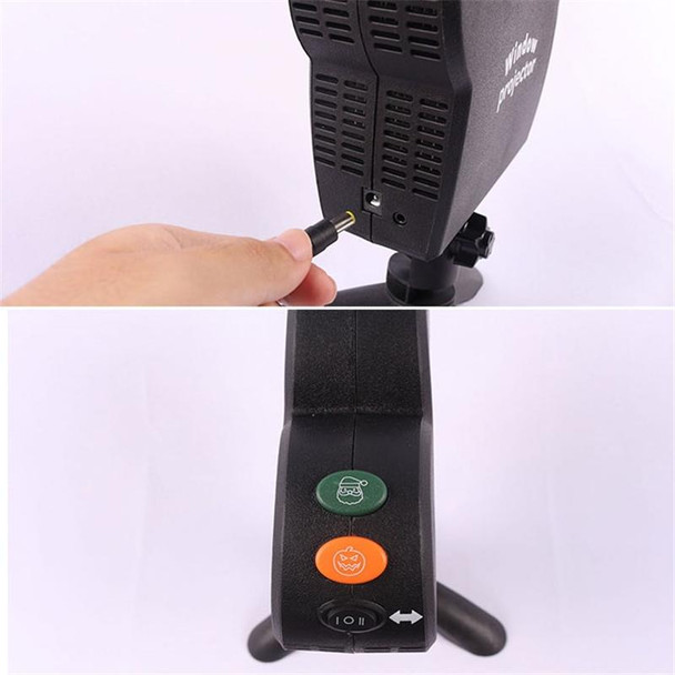 Christmas Halloween Laser Projector Mini Window Home Theater Projector, Plug Type:EU Plug