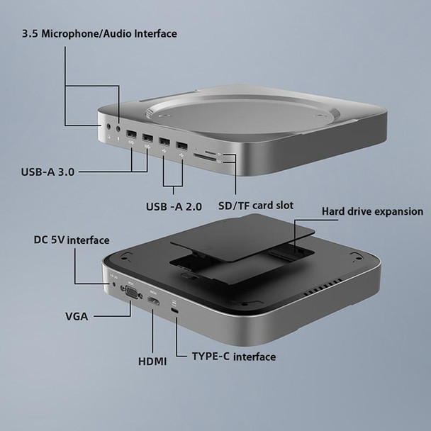 Rocketek MM483 - Mac Mini Docking Station With Hard Disk Enclosure