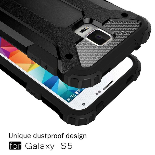 Galaxy S5 / G900 Tough Armor TPU + PC Combination Case(Black)