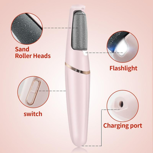 803 Household USB Electric Foot Grinder(Pink)