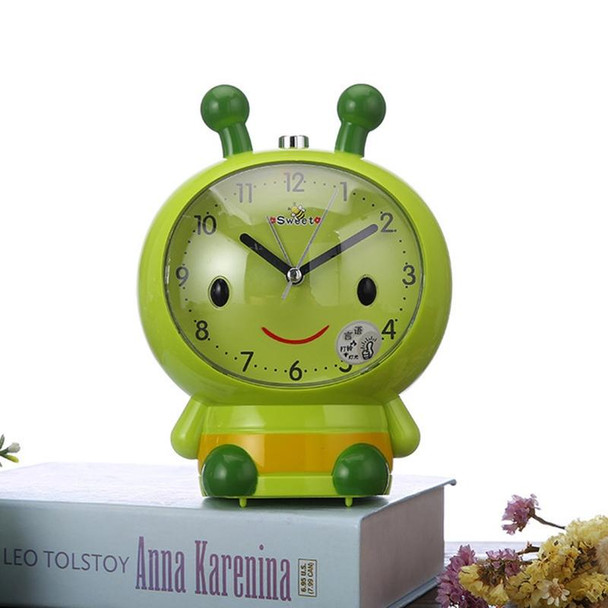 3 PCS Creative Home Day Cartoon Flower Bee Talking Student Alarm Clock(Green)