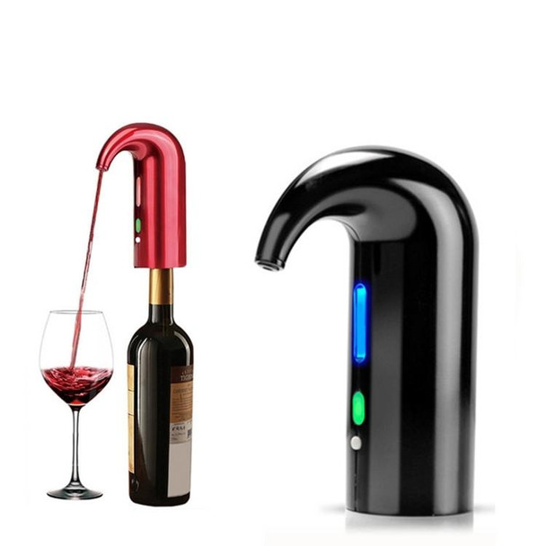Red Wine USB Rechargeable Quick Decanter Intelligent Wine Decanter, Color:Black