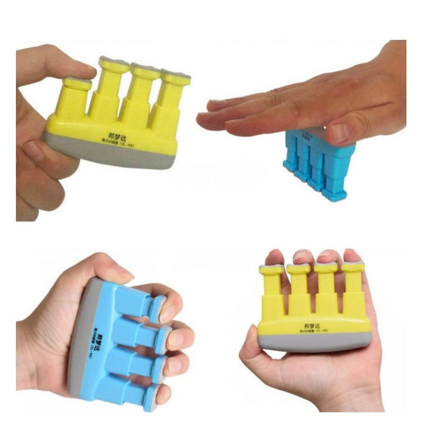 BangMengDa Finger Strength Training Device Rehabilitation Training Grip Strength Device(Yellow)