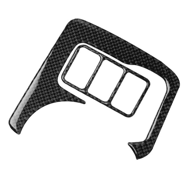 3 in 1 Car Carbon Fiber Central Control Cup Holder Panel Decorative Sticker for Nissan 370Z Z34 2009-, Left and Right Drive Universal