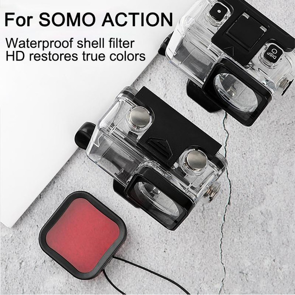 Housing Diving Color Lens Filter for DJI Osmo Action (Pink)