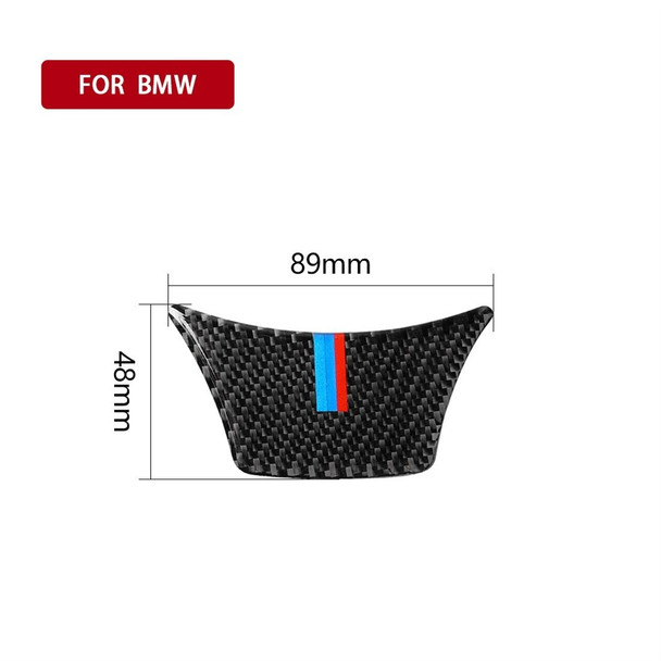 A Edition Three Color Carbon Fiber Car Small Steering Wheel Decorative Sticker for BMW 5 Series F10 F18 2011-2017