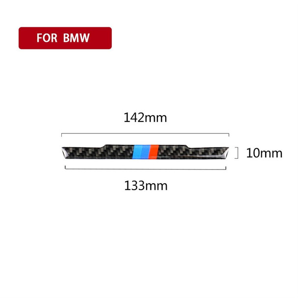 Three Color Carbon Fiber Car Central Control CD Decorative Sticker for BMW (F30) 2013-2015 / (F34) 2013-2016