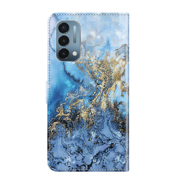 OnePlus Nord N200 5G 3D Painting Pattern TPU + PU Leather Phone Case(Milky Way)