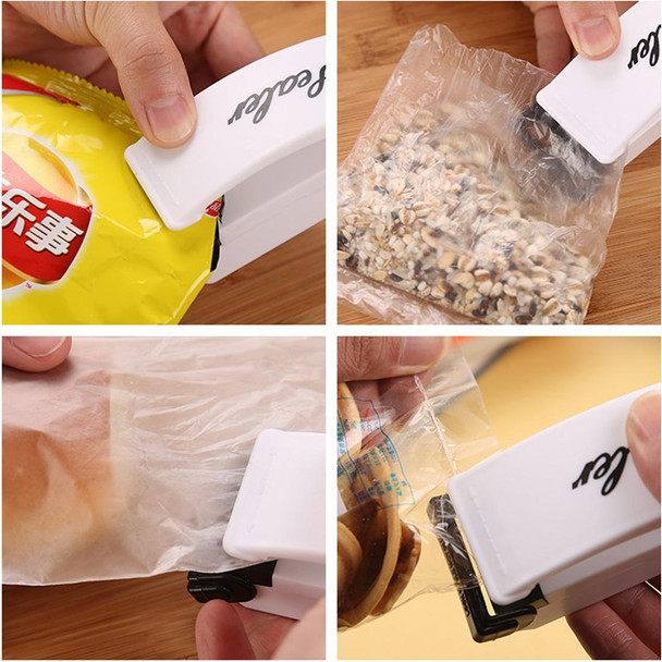 Multi-function Mini Portable Handy Plastic Bag Sealer Sealing Machine(White)