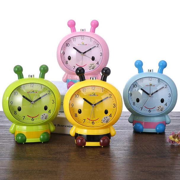 3 PCS Creative Home Day Cartoon Flower Bee Talking Student Alarm Clock(Yellow)