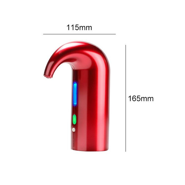 Red Wine USB Rechargeable Quick Decanter Intelligent Wine Decanter, Color:Red
