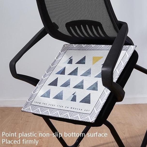 2 PCS Summer Breathable Cushion Office Seat Pad, Size: 45 x 45cm(Colorful Small Triangles)