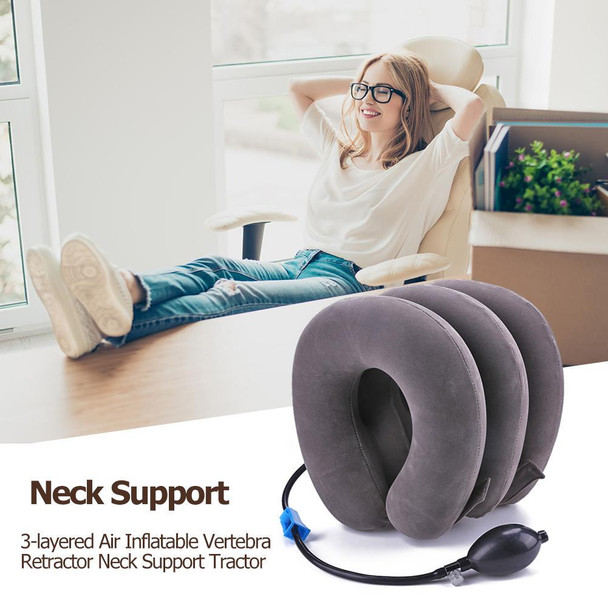 Three Layered Inflatable Neck Cushion