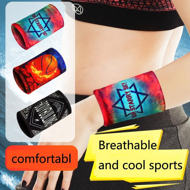 3 PCS Sports Fitness Elastic Wristbands Absorbing Sweat Playing Ball Riding Wiping Sweat Cold Wristbands, Specification: S(Fireless Bird)