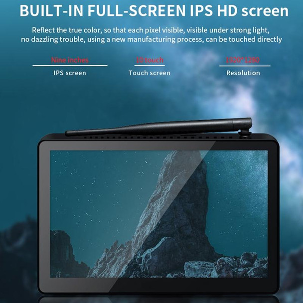 PiPo X9S All-in-One Mini PC, 9.0 inch, 3GB+64GB, Windows 10 Intel Celeron N4020 Dual Core up to 2.8GHz, Support WiFi & Bluetooth & TF Card & HDMI & RJ45, US Plug (Black)