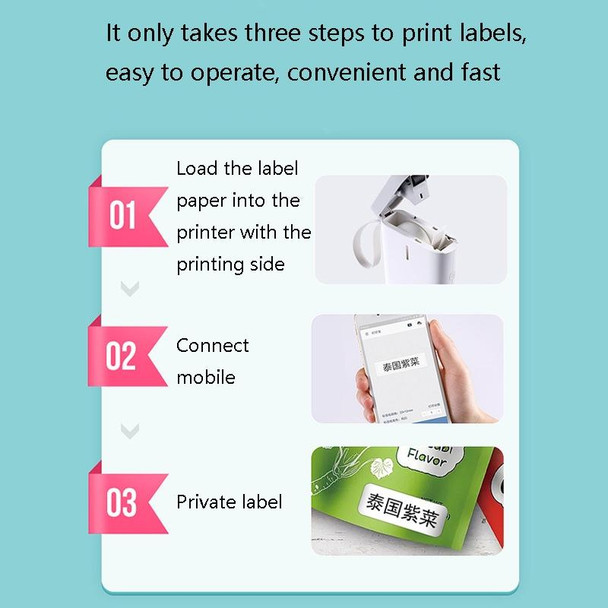 NIIMBOT D11 Thermal Label Printer Bluetooth Handheld Portable Sticker Mobile Phone Printer, Model: D11 Pink Standard