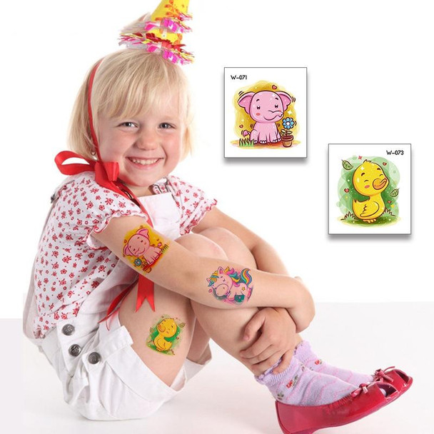 50 PCS Children Cartoon Animal Flower Arm Sticker Water Transfer Tattoo Sticker(W-070)