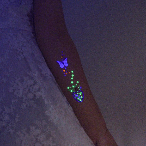 10 PCS Waterproof Color Luminous Tattoo Sticker Face Sticker(EX-012)