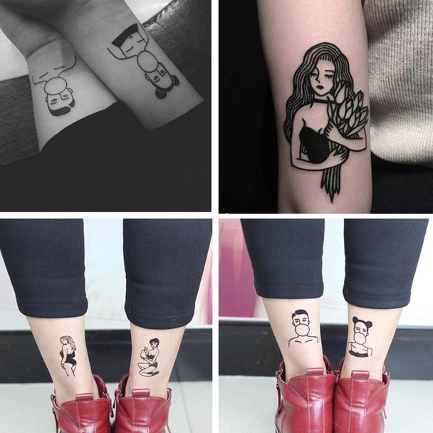 50 PCS Bad Girl Waterproof Dark Tattoo Stickers(CC6373)