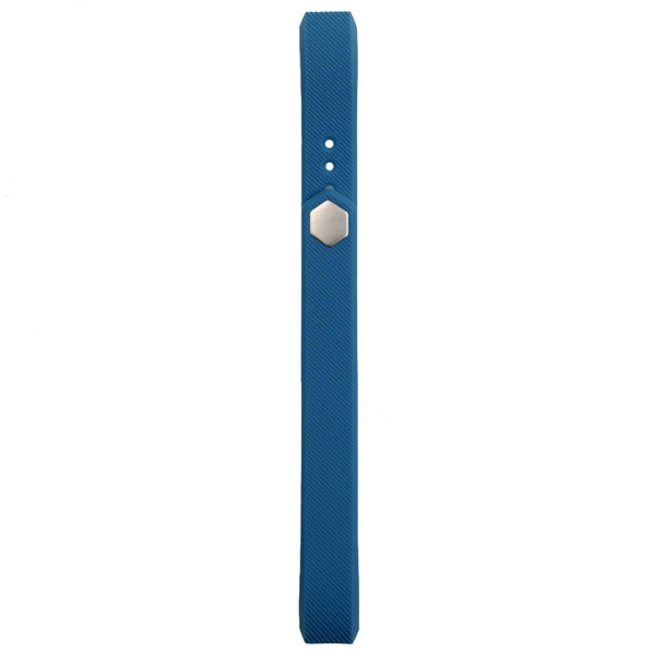 Fitbit Alta Watch Oblique Texture Silicone Watchband, Large Size, Length: about 22cm(Blue)