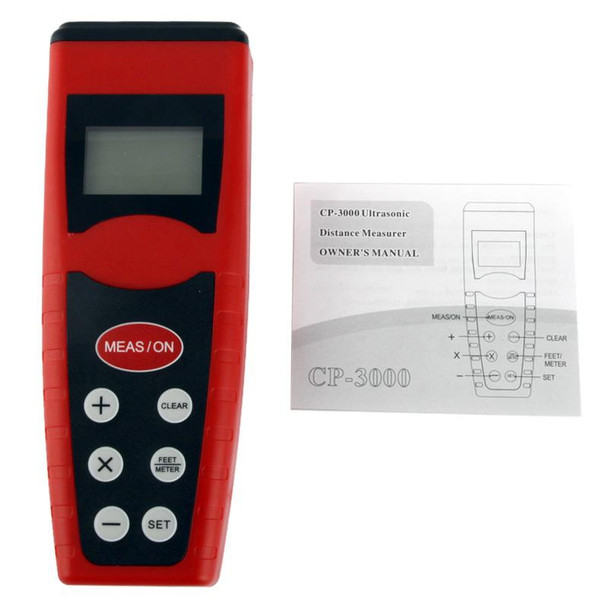 Ultrasonic Distance Measure Measurer with Laser Pointer, Range: 0.5-18m (CP-3000)