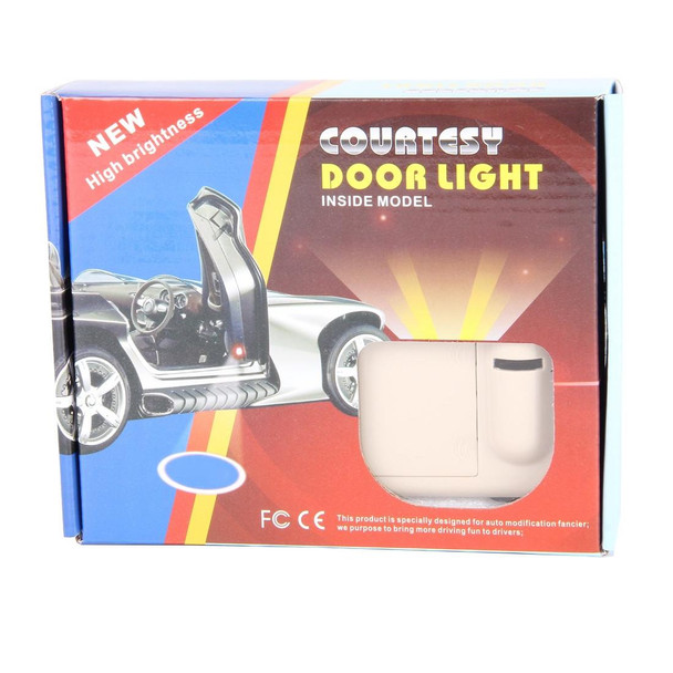 2 PCS LED Ghost Shadow Light, Car Door LED Laser Welcome Decorative Light, Display Logo for Land Rover Car Brand(Khaki)