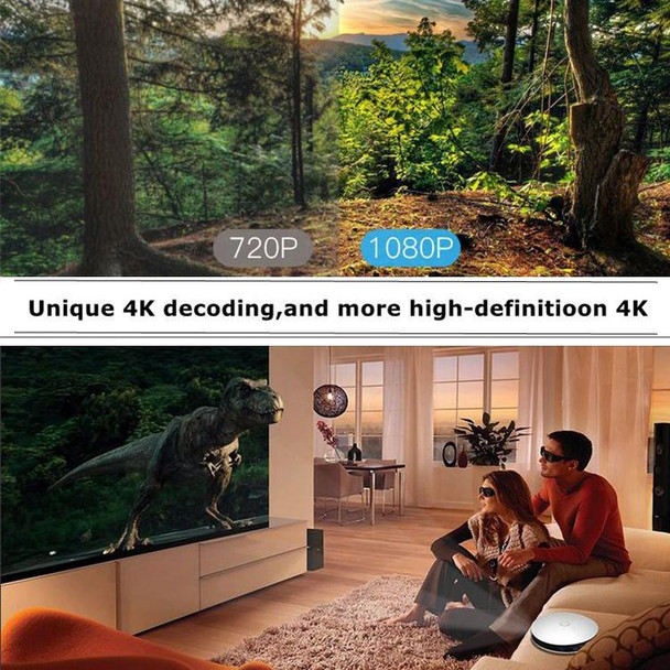 Wejoy DL-S9 220 Lumens 1280x720 720P Android 6.0 HD Bluetooth WiFi Smart Laser 3D Projector, Support HDMI / USB x 2 / TF Card