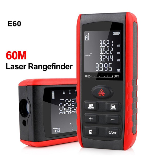 E60 Laser Rangefinder Laser Distance Meter Measuring Device Digital Handheld Tools Module Range 60m Range Finder