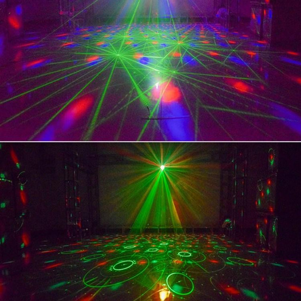 18W 60 Kinds of Pattern Crystal Magic Ball Laser Lights Household LED Colorful Starry Sky Projection Lights Voice-activated Stage Lights, Plug Type:AU Plug(White)