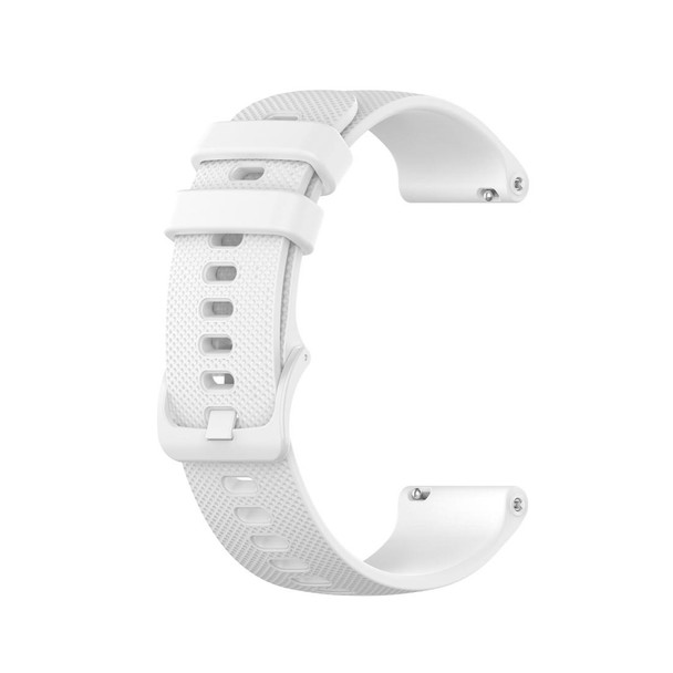 20mm Silicone Watch Band - Huami Amazfit GTS / Samsung Galaxy Watch Active 2 / Gear Sport(White)